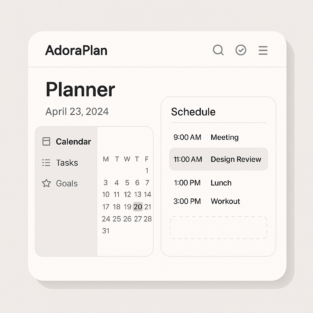 AdoraPlan System